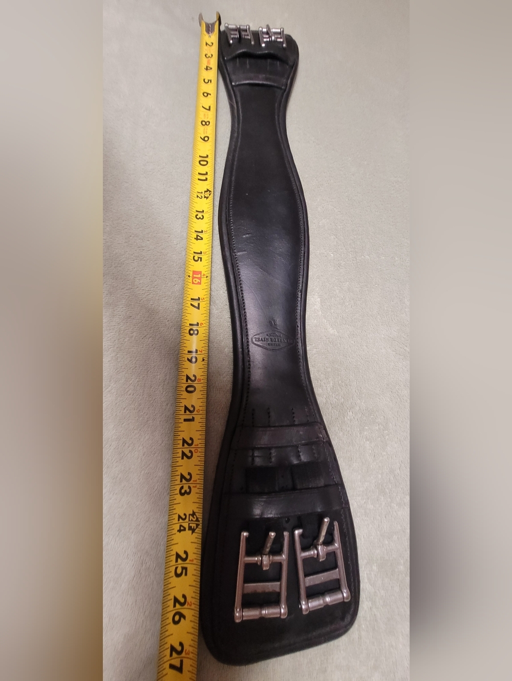 DRESSAGE GIRTH Henri de Rivel, Genuine Leather, Size 26 - Picture 7 of 9